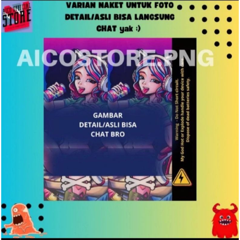 

FAMSTORE - Pelindung Baterai - Stikerskin Wrap Baterai 18650 Motif Odb nakeed Full Motif Dan anti Gores