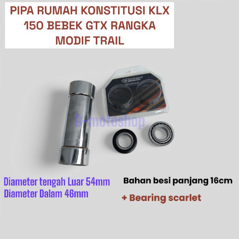 Rumah pipa komstir klx 150 universal Bebek Gtx Rangka Modif Trail Rakitan