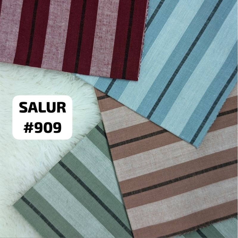 Kain katun salur seri maroon 3009
