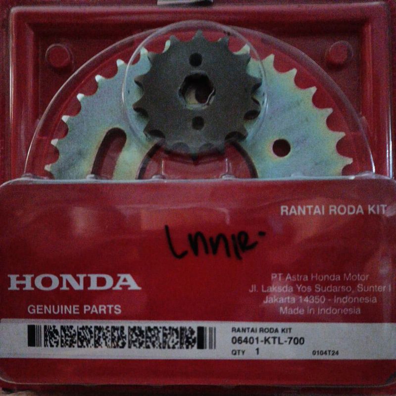 Rantai Gear Set Honda 06401-KTL-700 _ori