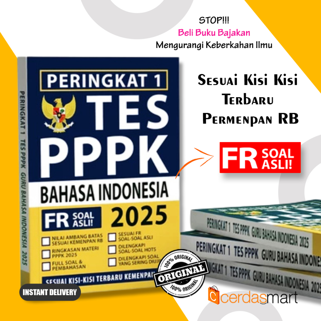 BUKU PERINGKAT 1 TES PPPK GURU BAHASA INDONESIA 2025