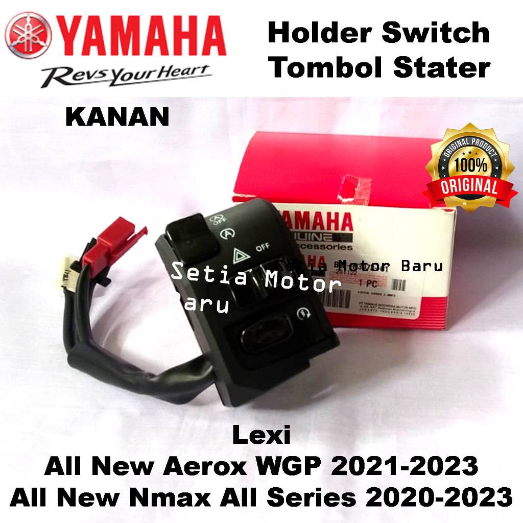 Holder Switch Tombol Stater Kanan Start Stop All New Aerox WGP ABS Nmax N Max Ori Asli Yamaha