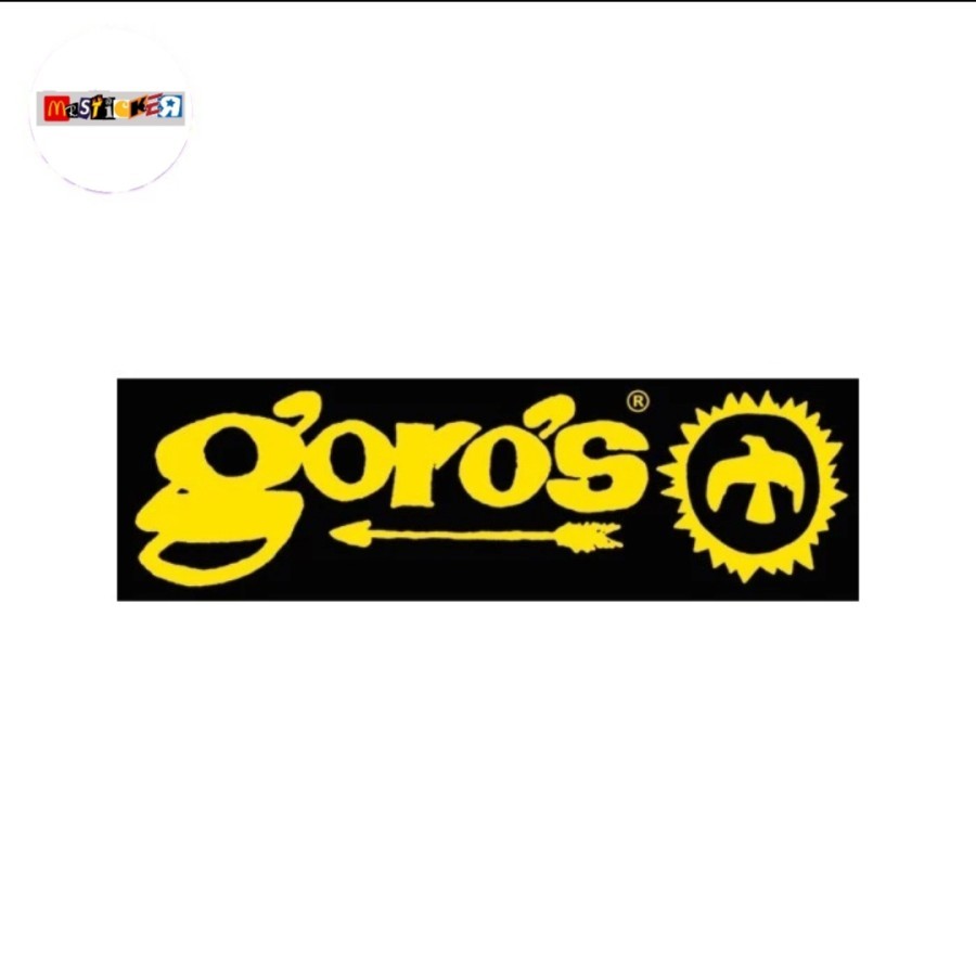 

sticker goros harajuku logo stiker japan