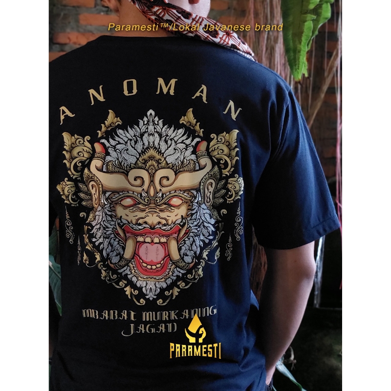 Kaos Budaya Jawa Paramesti Wayang Anoman Lengan Panjang