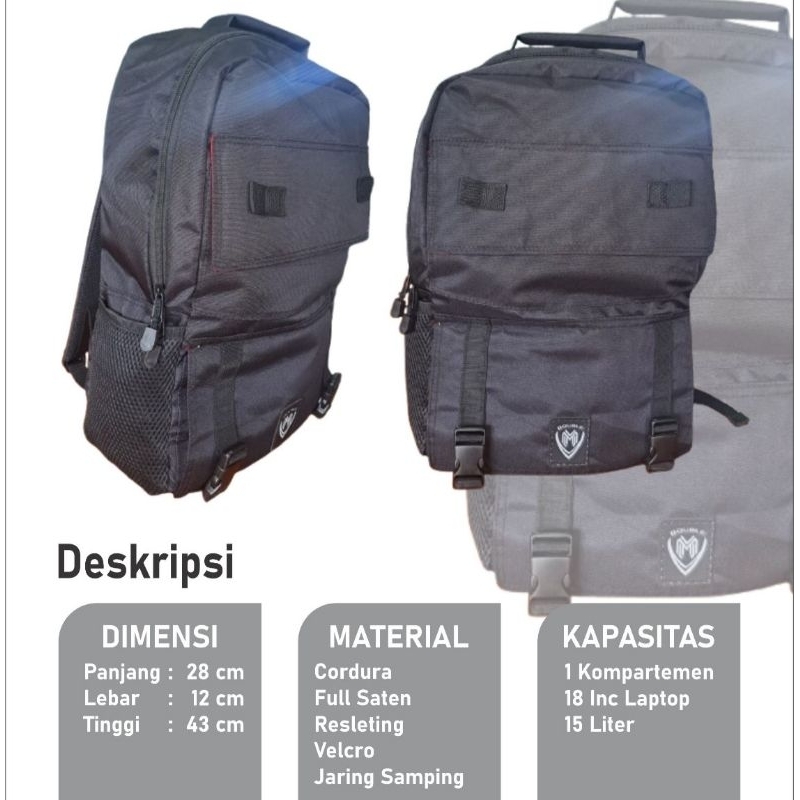 Tas Ransel Double M A01102 (Korea)