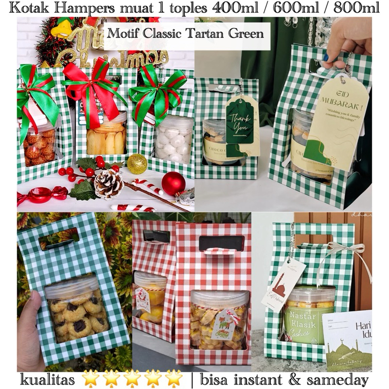 

Kotak Hampers Muat 1 Toples 400ml / 600ml / 800ml READY STOCK Kotak Toples Kue Kering Kotak Hampers Lebaran idul fitri Box Toples Box Hampers