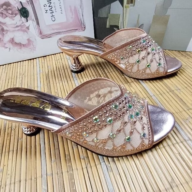 Raveena Heels Pesta 5cm Sandal Wanita Premium