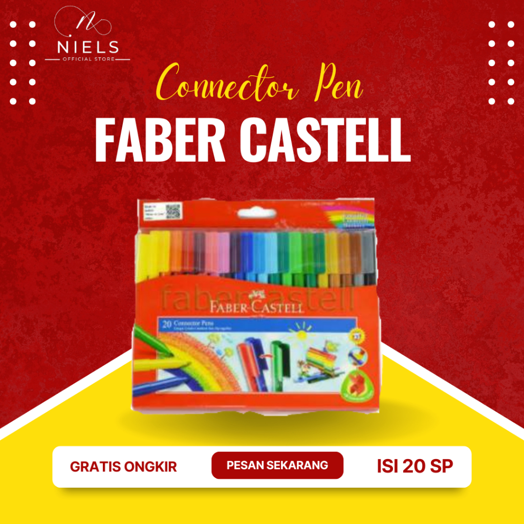 

Connector Pen Faber Castell 20 Spidol Warna