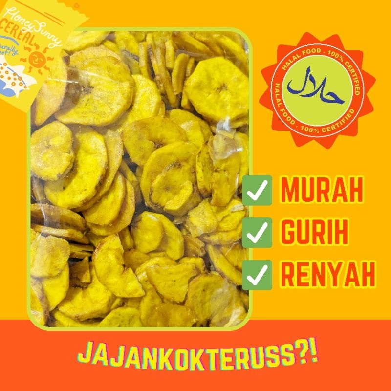 

JAJANKOKTERUS Keripik Pisang Bulat Manis 500gr – Camilan Renyah & Lezat | Snack Pisang Premium