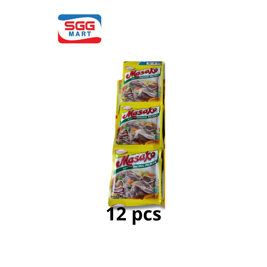 

Masako Kaldu Sapi 8.5gr 1 renceng isi 12sch