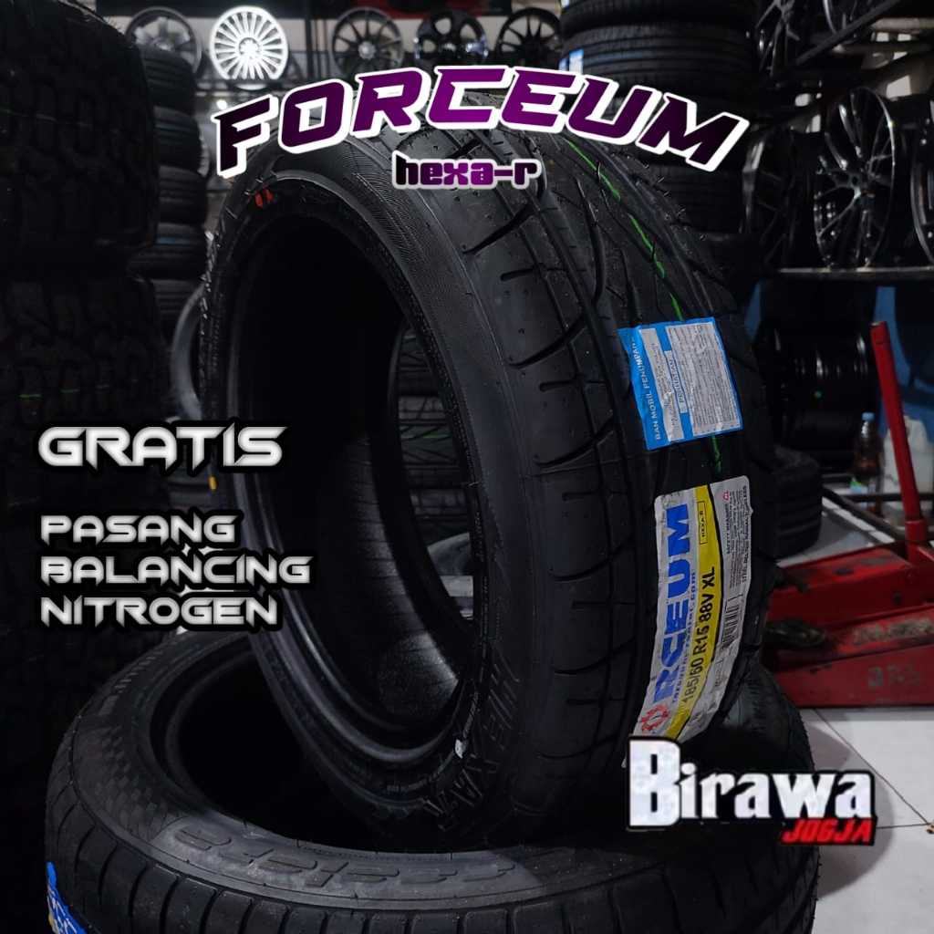 Ban Mobil Standar Ring 15 Merk Forceum Hexa-R 185/60 R15 Semi Slick Murah ( Gratis Pasang )