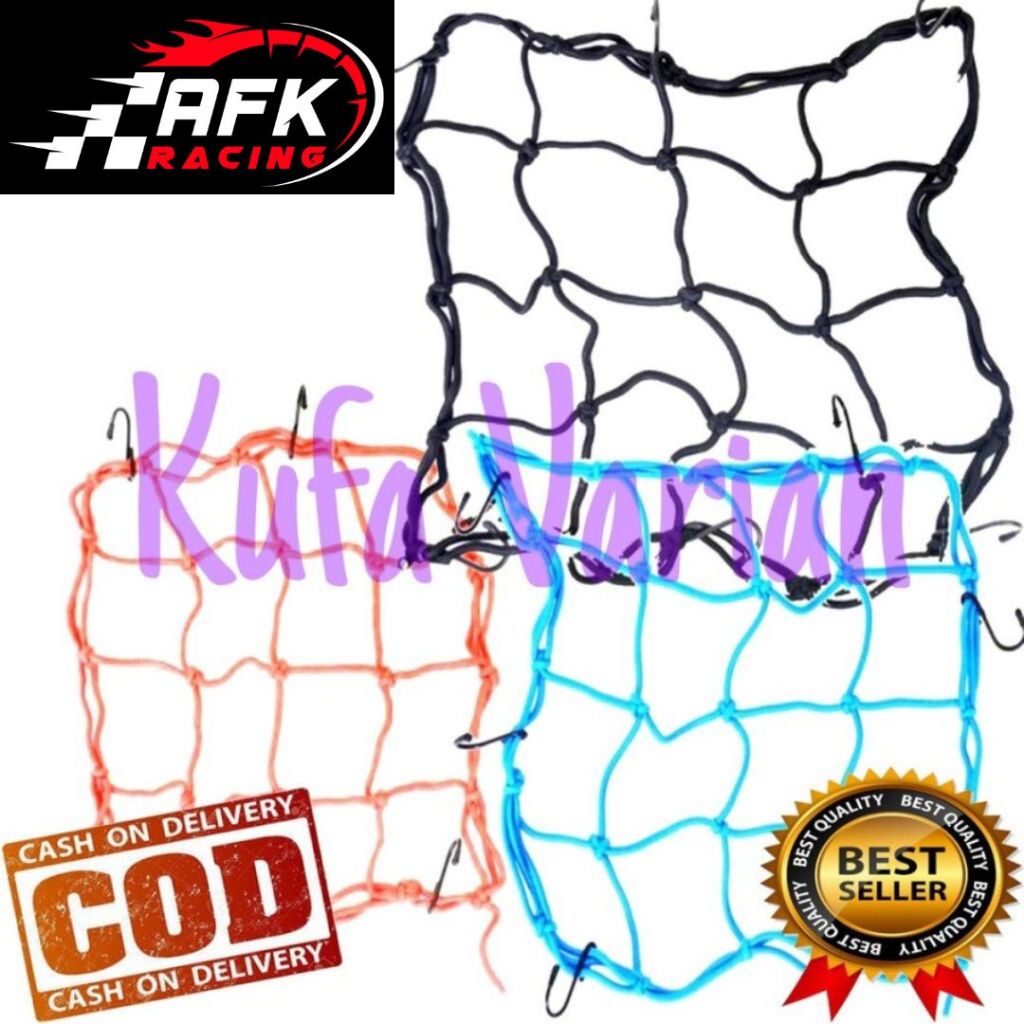promo discount 1 Pcs Jaring Barang Atau Jaring Helm Besar - Silahkan Pilihan Warna JUMBO uk 40x40 mo