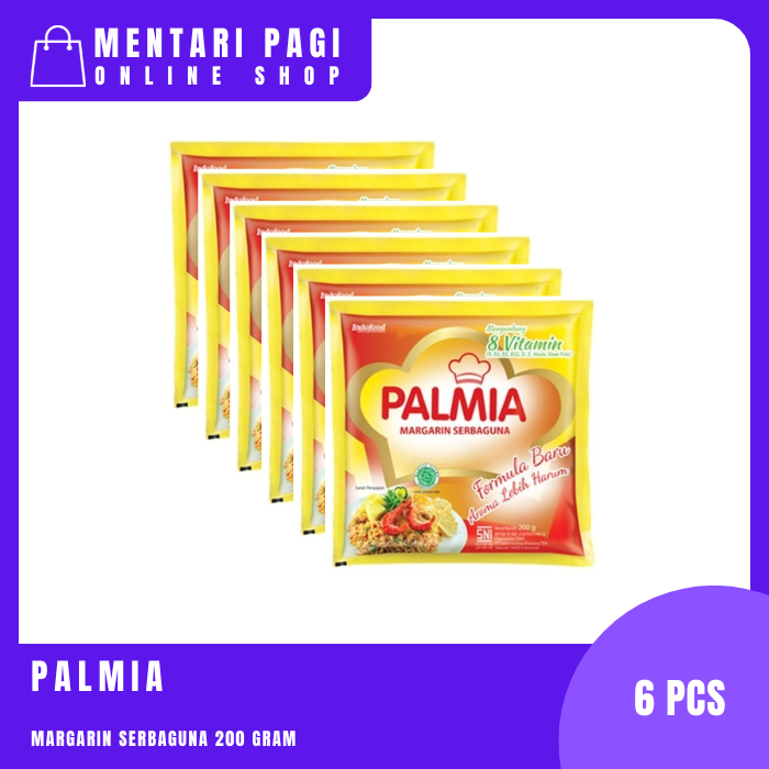 

Palmia Margarin 200 Gram Isi 6 Pcs