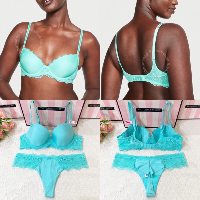 Victoria Secret Original Dream Angels Lined Demi Bra  No Push Up Size 34B/S