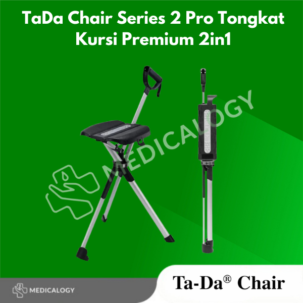 TaDa Chair Series 2 Pro Tongkat Kursi Premium 2in1