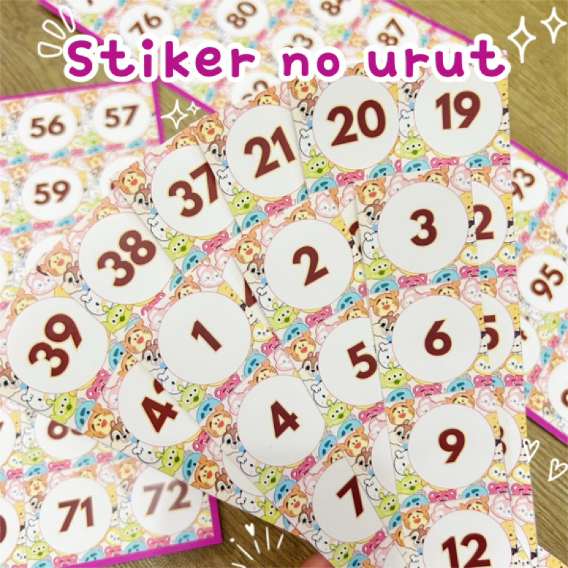 

STICKER ANGKA 1- 120 / stiker nomor 1-120 / Stiker Nabung album/ Stiker Album Challenge / Stiker angka saja
