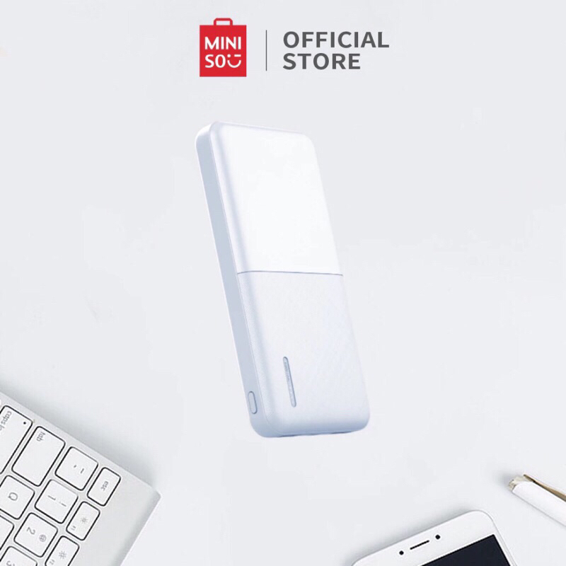 MINISO Powerbank 10000 mAh Simple large-capacity practical and light tersedia untuk iPhone