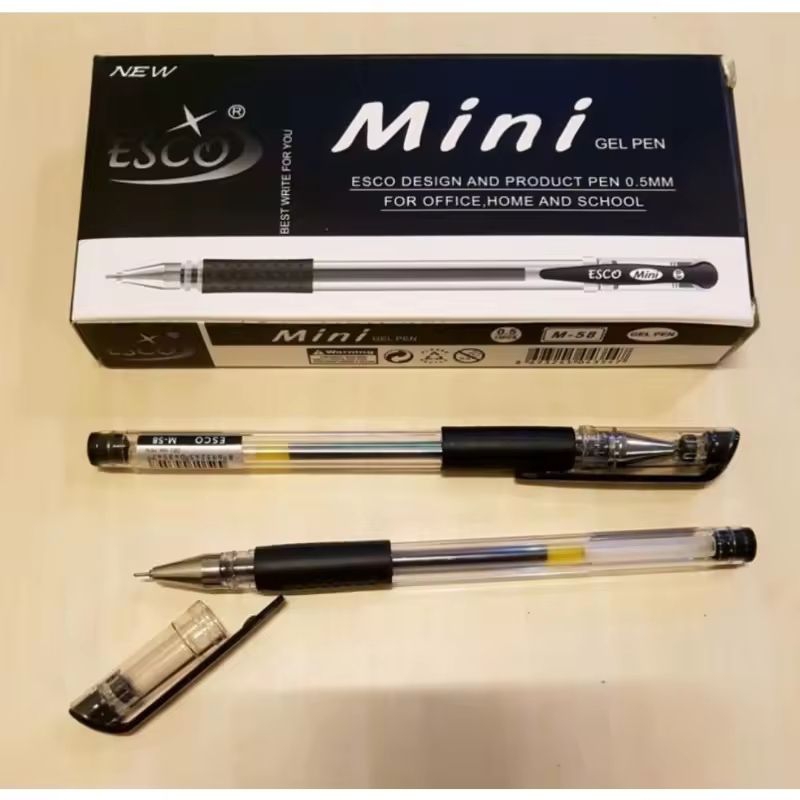 

Pulpen cair Esco mini 1 pack isi 12 pcs alat tulis