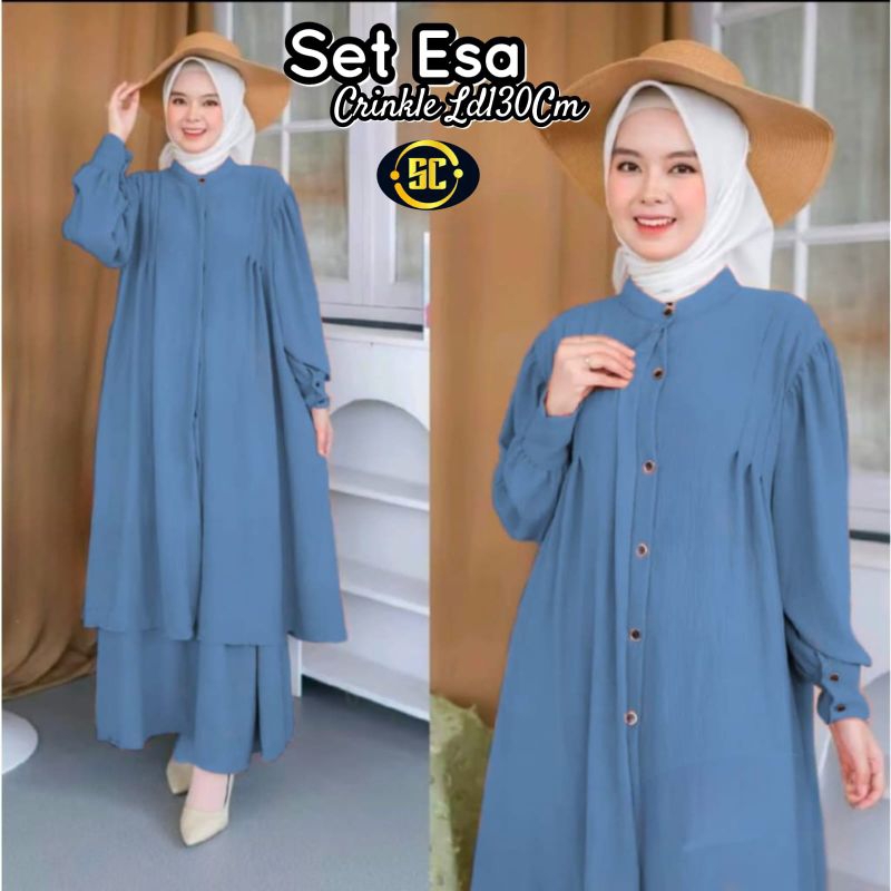 SETELAN TUNIK DIYA FIFEYA ESA MEISA JUMBO MODEL TERBARU SUPER TEBAL/TUNIK IMPORT PREMIUM