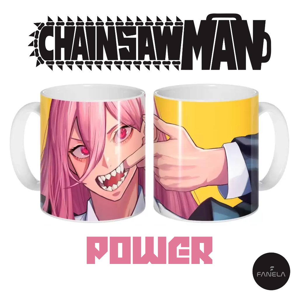Mug Power Chainsaw Man Gelas Kopi Power Chainsaw Man