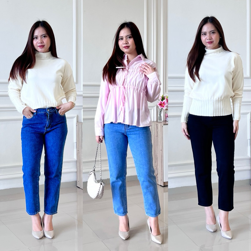 BOYFRIEND 3001 || BAWAHAN WANITA BOYFRIEND TREND TERBARU || CELANA JEANS WANITA KEKINIAN || OOTD FAS
