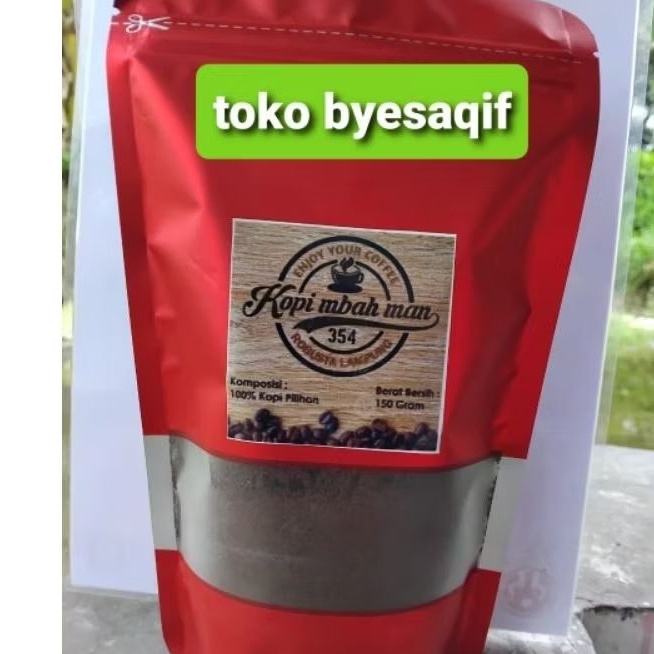 

TERMURAH BUBUK KOPI ASLI CAP MBAH MAN 100% ROBUSTA LAMPUNG 250GR