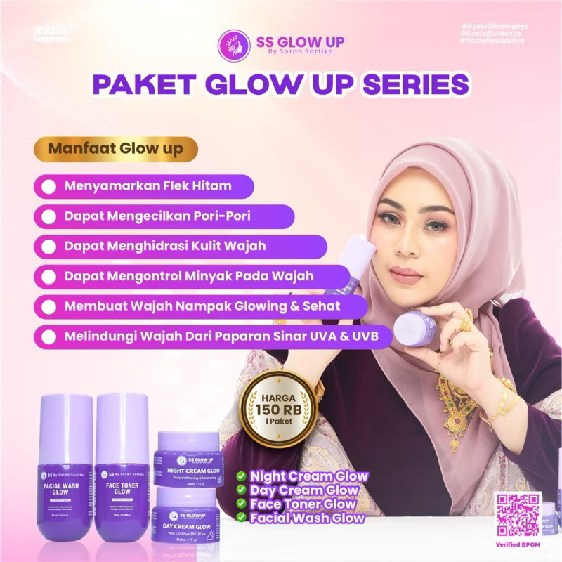 KEMASAN BARU Paket Glow Up Perfect SS Glow Up by Sartika Diman Skincare ( FREE GIFT )
