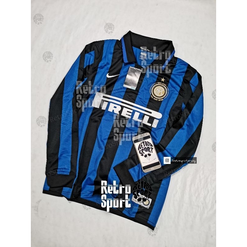 Jersey Bola Vintage — INTER Retro Home CENTENARY 2007/2008 SS/LS | WeKa A3/GO Import