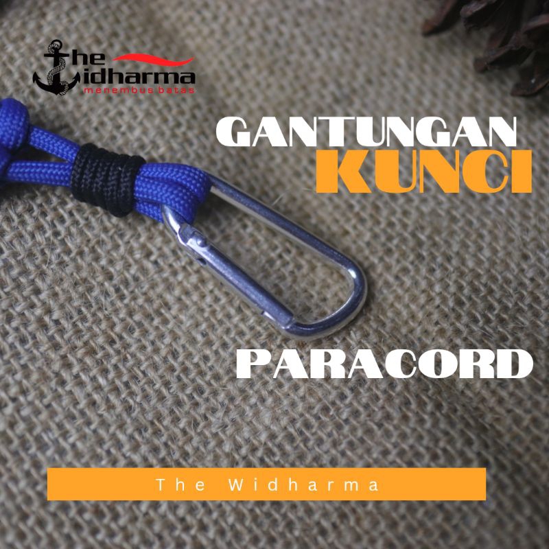 Gantungan Kunci Tali Paracord Carabiner