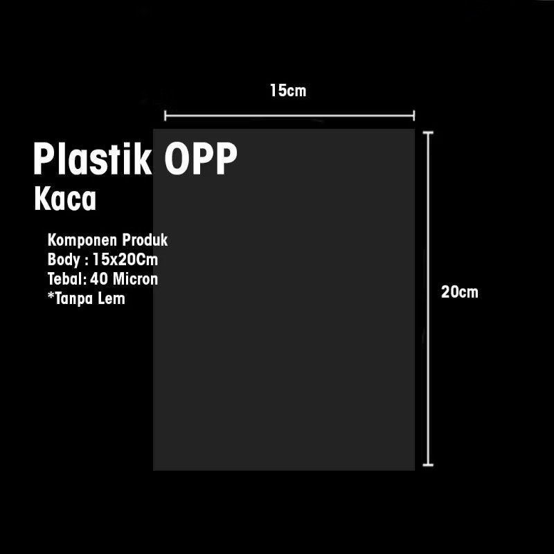 

[Isi 100 Pcs] Plastik OPP Kaca Tanpa Lem 15x20Cm Untuk Souvenir Ulang Tahun Souvenir Amplop Lebaran Murah Ekonomis