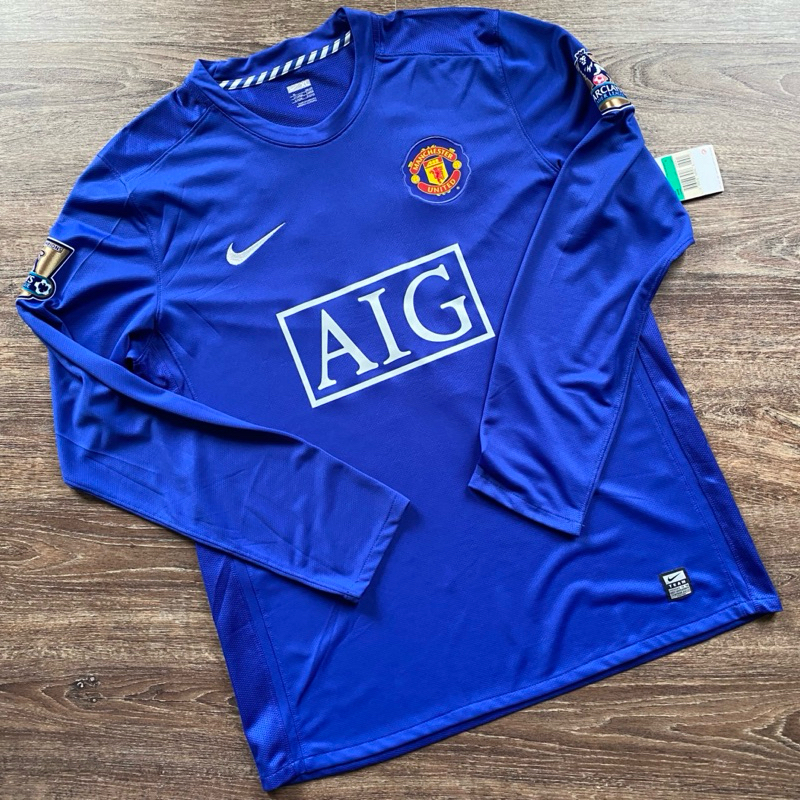 Jersey Original Manchester United LS Long Sleeve Third 2008/2009 Player Issue / Specs Cristiano Rona