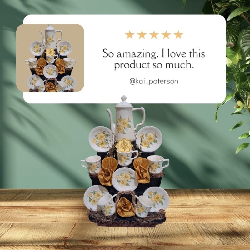 

parcel lebaran tea set napoleon pake teko