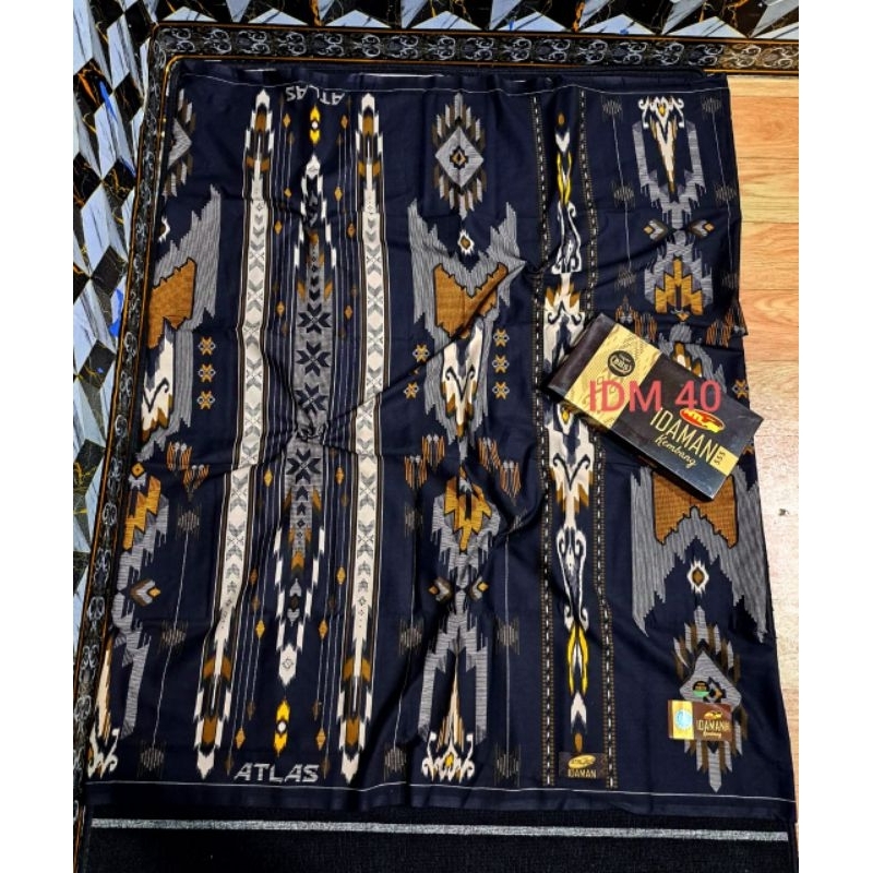 SARUNG ATLAS IDAMAN KEMBANG GOLD