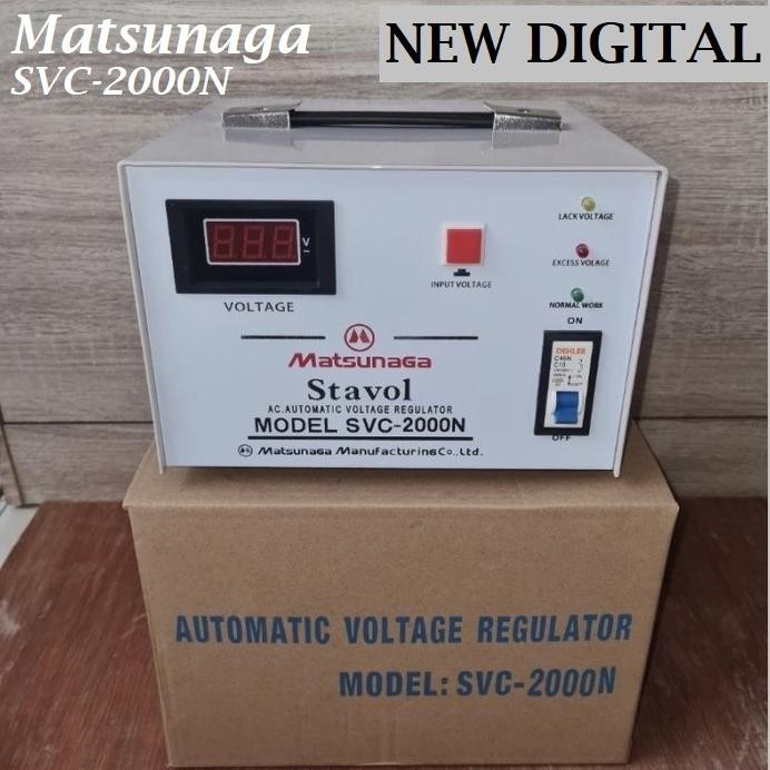 Mastunaga Stavolt Mastunaga 2000 Watt Digital Analog / Stabilizer Matsunaga 2000W Stavol 2000 Watt