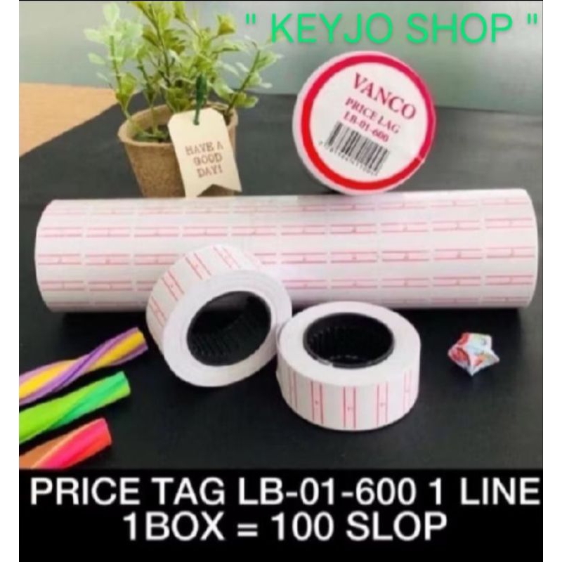 

Price tag/Refill label harga roll 12mm x 21mm LB-01-600