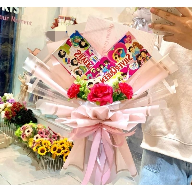 

buket Silverqueen untuk semua moment / buket coklat Valentine / buket coklat Silverqueen