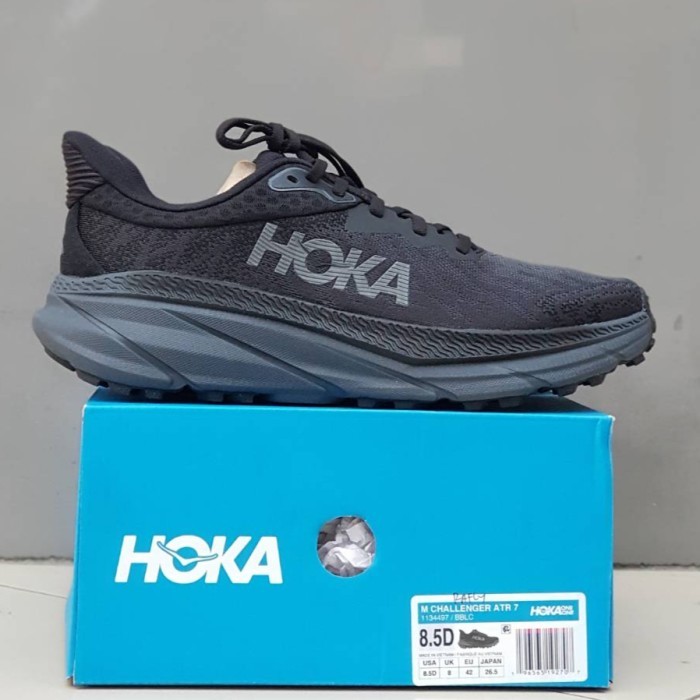running HOKA ATR 7 Challengers Black/Full Black - unisex sports shoes BNIB