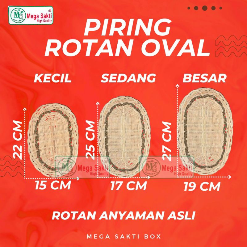 (GROSIR) PIRING ROTAN OVAL / PIRING ROTAN LONJONG / PIRING ROTAN ANGKRINGAN / PIRING ROTAN ASLI ANYA