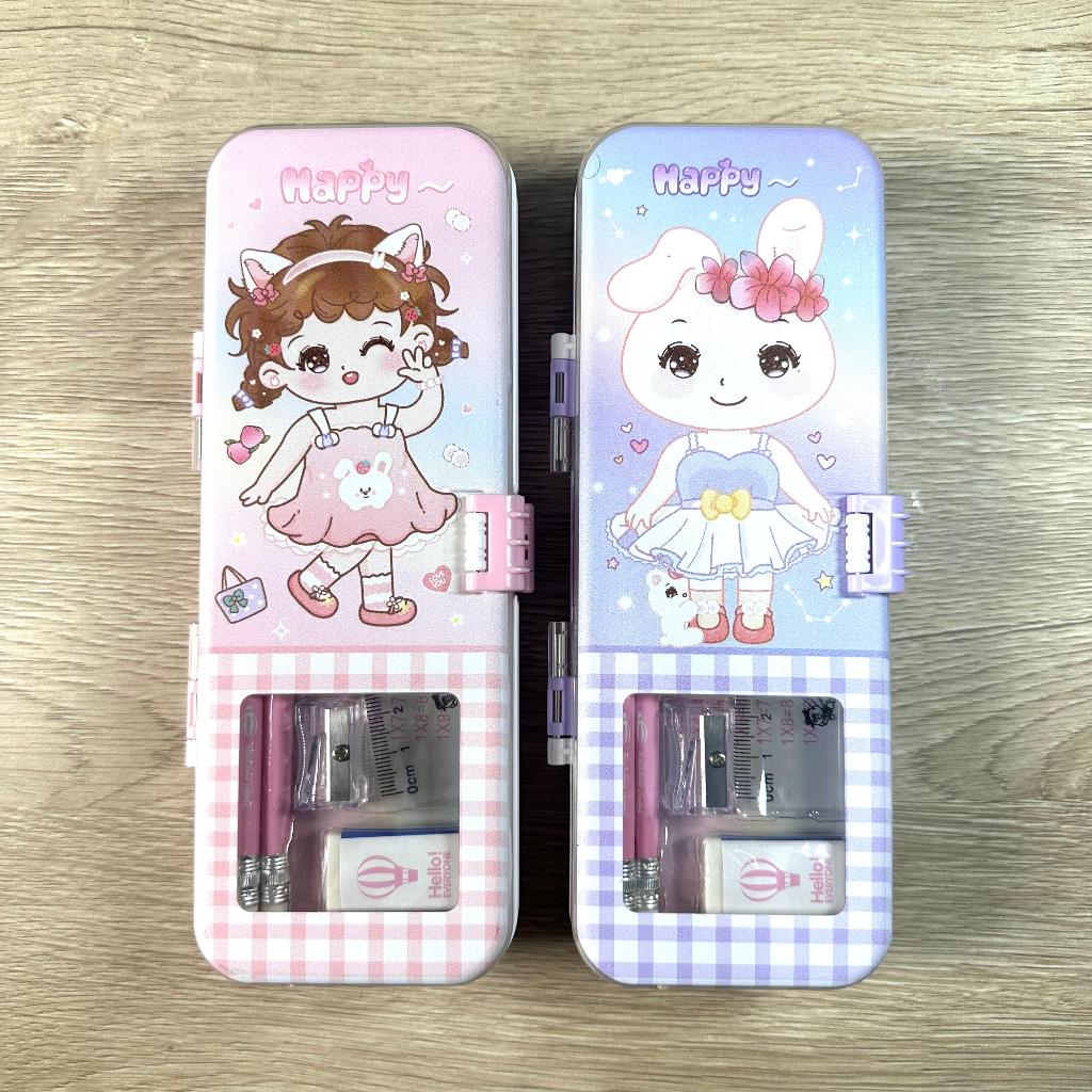 

(PCS) KOTAK PENSIL MAGNET XLG 35179-01B / KOTAK PENSIL CUTE GIRL