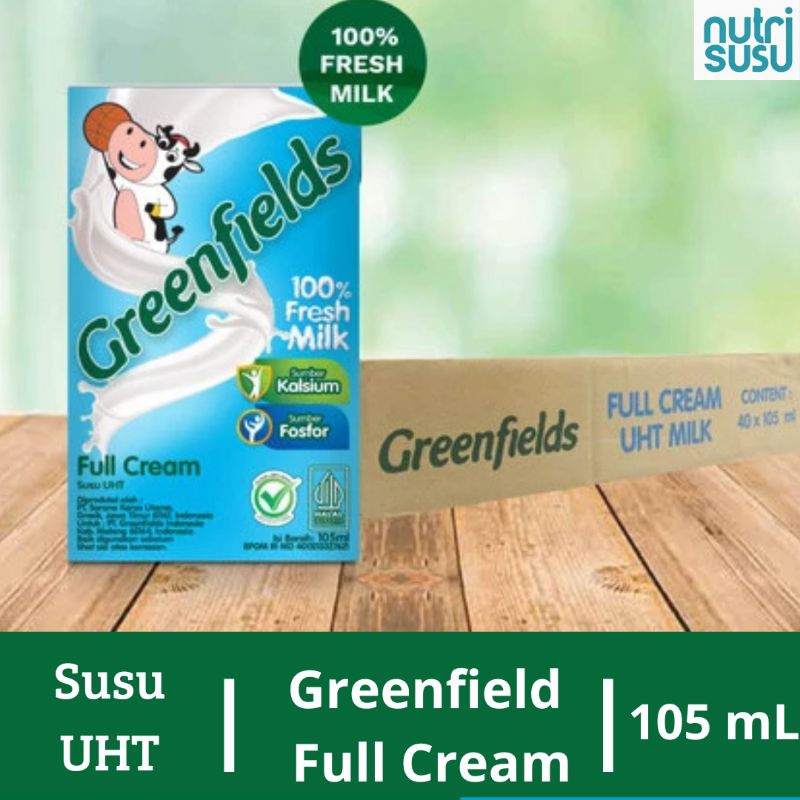 

Susu UHT Greenfields Full Cream 105mL [1 Karton Isi 40]