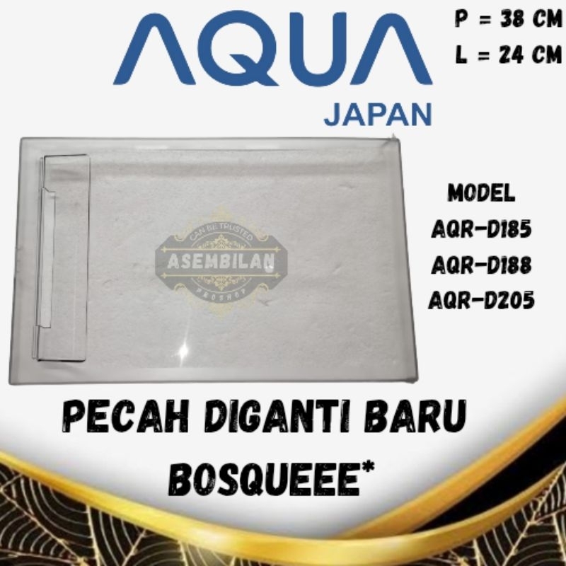 tutup freezer kulkas Aqua 1 pintu model aqr185/188/205 original