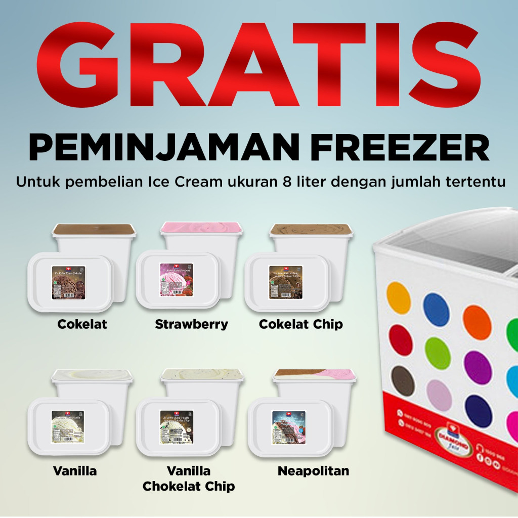 

PROMO ICE CREAM 8 Ltr PESTA