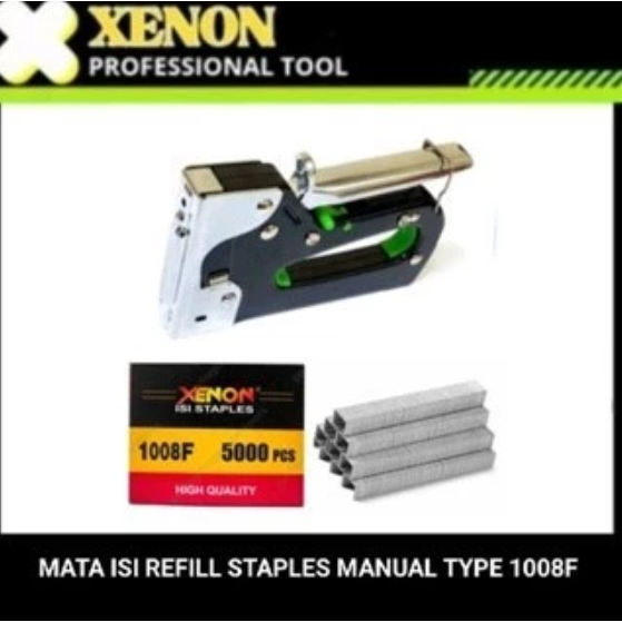 

XENON mata Refill isi Staples manual type 1008F (5000pcs/kotak)