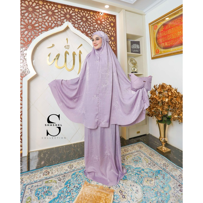 MUKENA RIBBON SANTORINI SILK