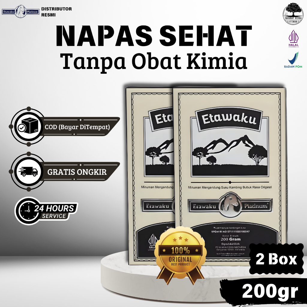 

ETAWAKU 2 Box Original - Pernapasan Sehat 100% Tanpa Obat Kimia Sembuhkan Segala Masalah Pernapasan