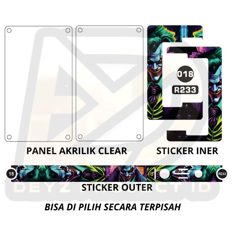 

Fullset Variasi Stiker Dan Acrylik transfaran 2_33 - R Premium