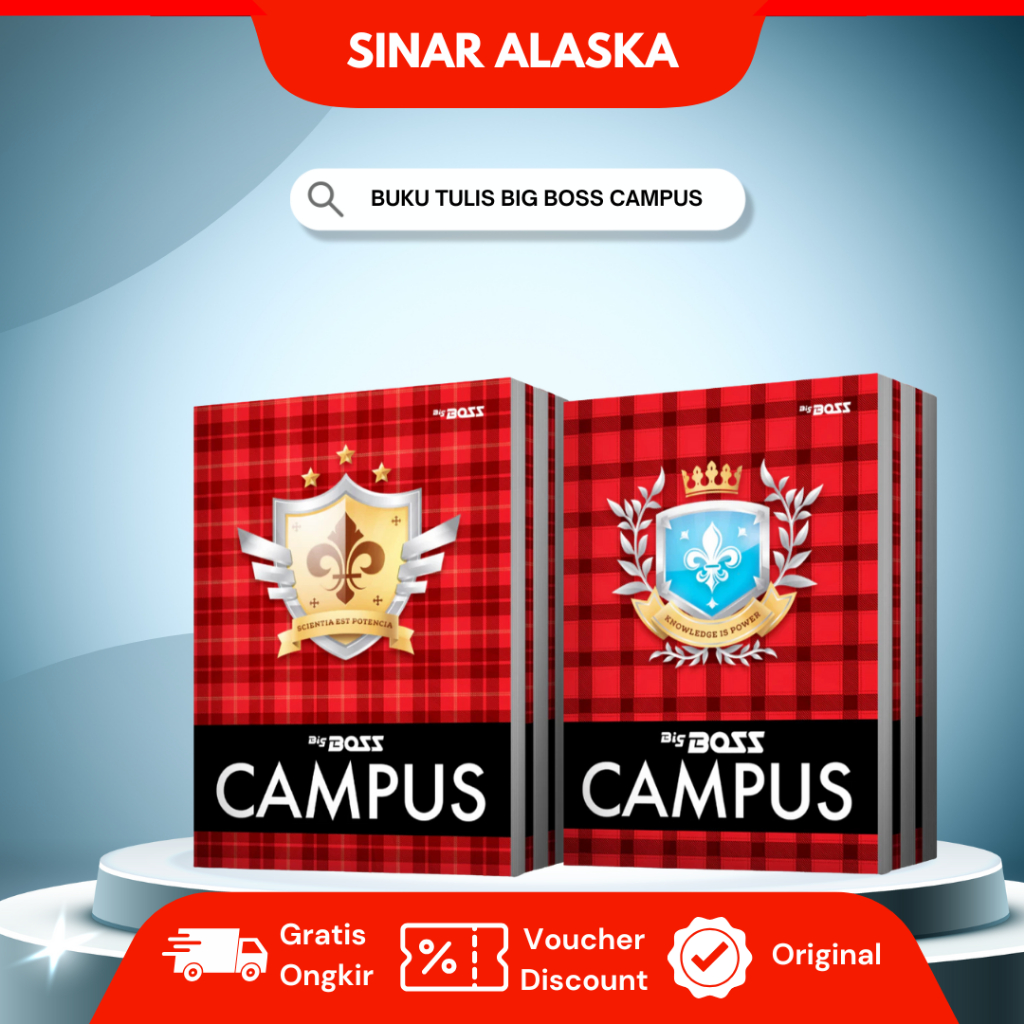 

(1 Pcs) Buku Tulis Big Boss Boxy Campus 36 50 Lembar