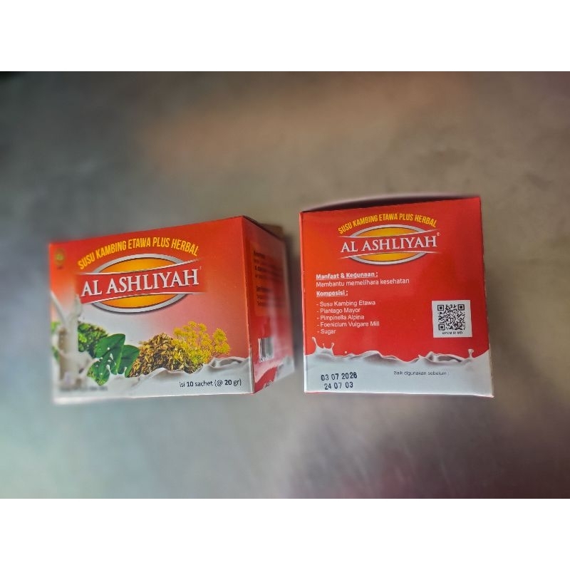 

Susu Kambing Etawa Al Ashliyah Plus Herbal isi 10 Saset enak dan tidak bau prengus