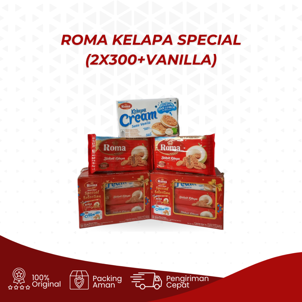 

Roma Kelapa Special ( 2x300g + Vanilla )