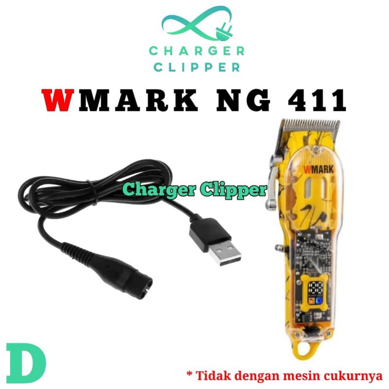 Kabel Charger Wmark NG 411 Pengisi Daya Mesin Cukur Wmark Charger Clipper #D